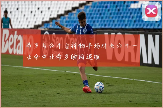 希罗与公牛吉祥物半场对决公牛一击命中让希罗瞬间退缩